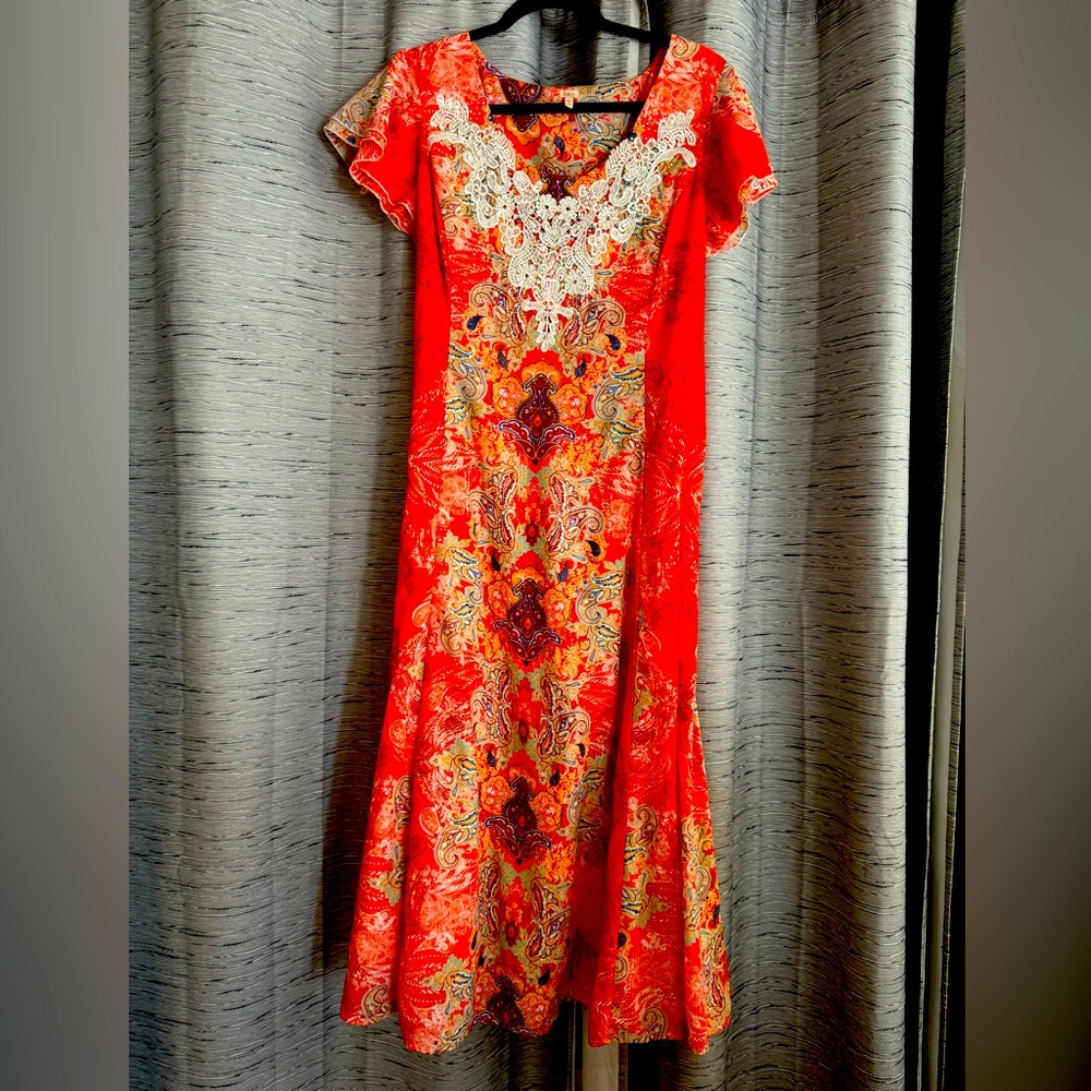 Women’s red dress